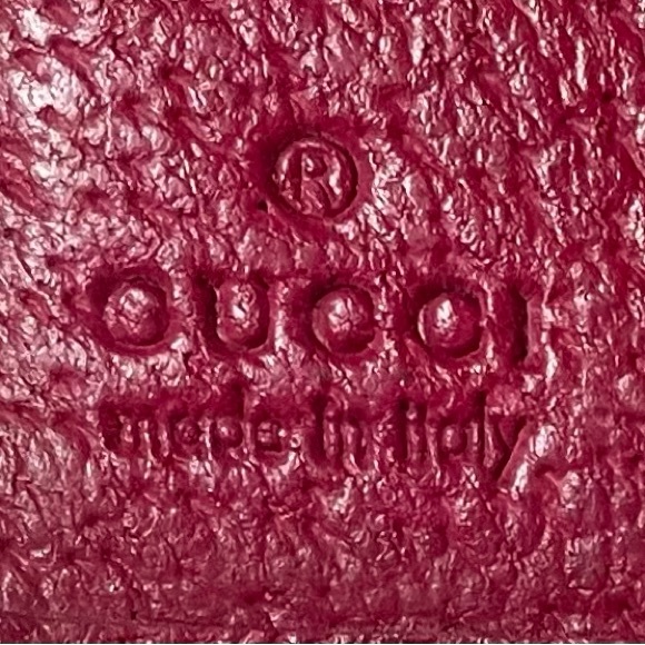 Gucci Authentic Vintage Mono Fabric Compact Wallet, Pink Leather Trim & Interior - Picture 5 of 14